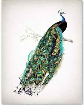 ★Original ART  ‘Peacock’ Peacock Original Painting - Etsy